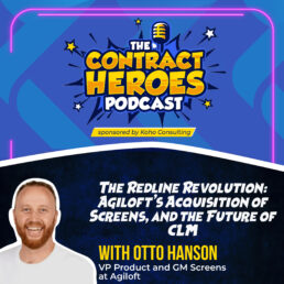 A graphic with the title of this episode of The Contract Heroes Podcast and a photo of guest Otto Hanson.